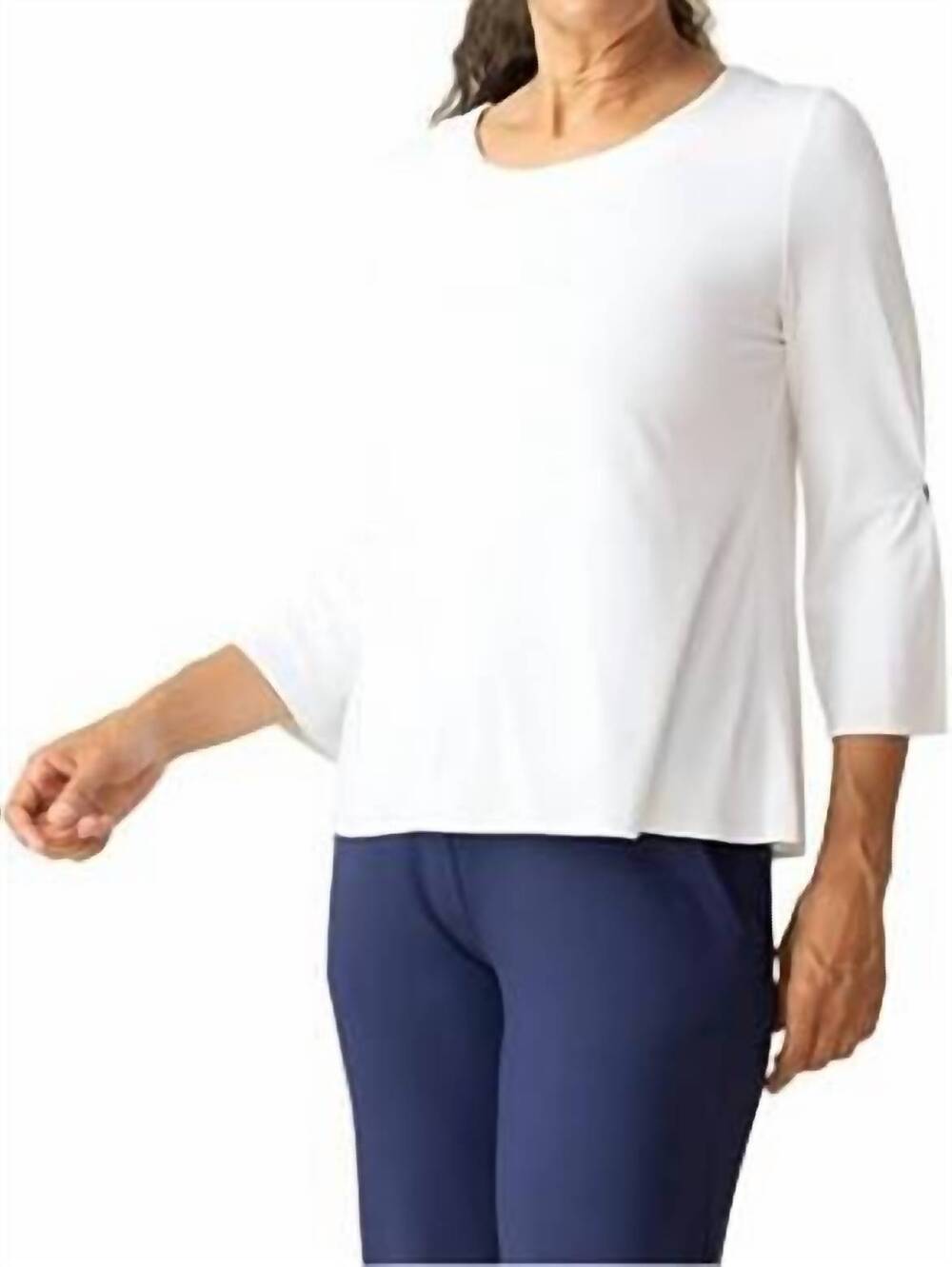 NEW HABITAT women's core travel everybody shirt in white